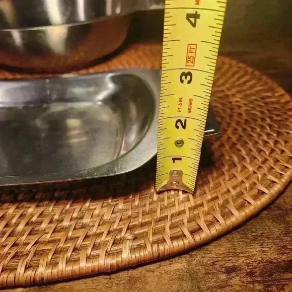 International Decorator Ornate Handles Bowl and Tray Stainless Steel - Picture 6 of 11